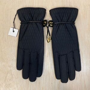 NEW! Hestra Size 7 Wmns • Black Quilted Hairsheep Gloves • Rare Style!